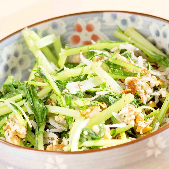 水菜のしらすと卵炒め レシピ 作り方 By 筋肉女子 楽天レシピ 水菜のしらすと卵炒め レシピ 作り方 By 筋肉女子 楽天レシピ